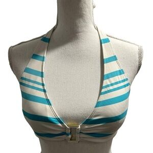 {Ralph Lauren} Striped Halter Bikini Top